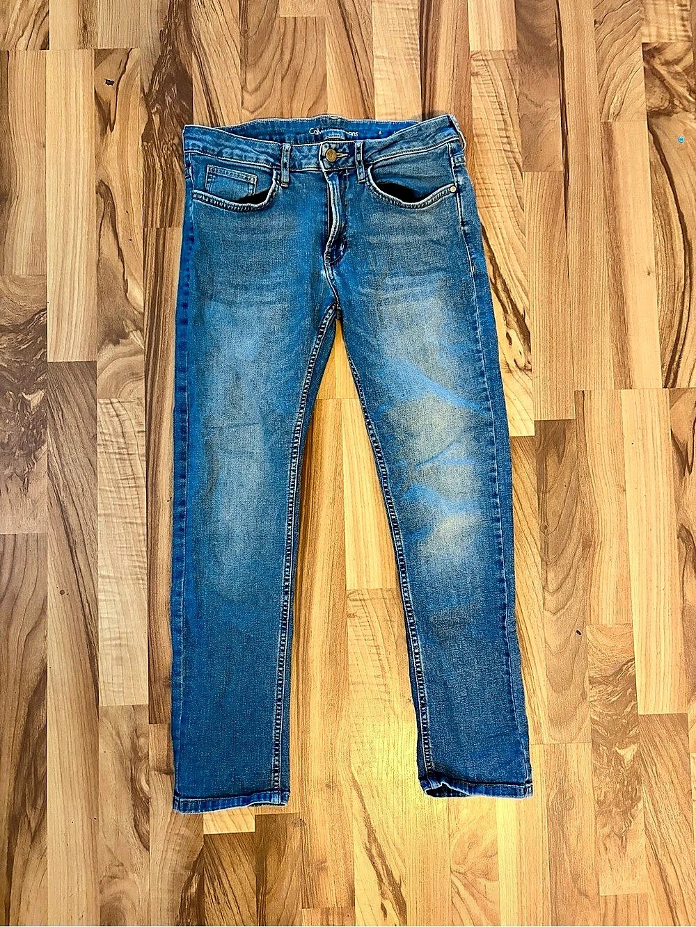 Calvin Klein Jeans Slim Boyfriend Jeans in Blue Waist 6